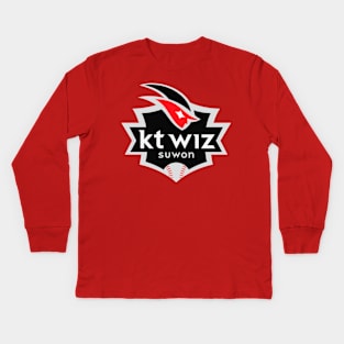 KT Wiz Suwon Baseball KBO Kids Long Sleeve T-Shirt